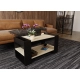 Stolik kawowy ST16 SC Sonoma/Czarny ława z półką loft